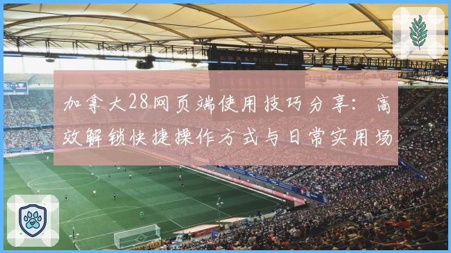 加拿大28网页端使用技巧分享：高效解锁快捷操作方式与日常实用场景解析